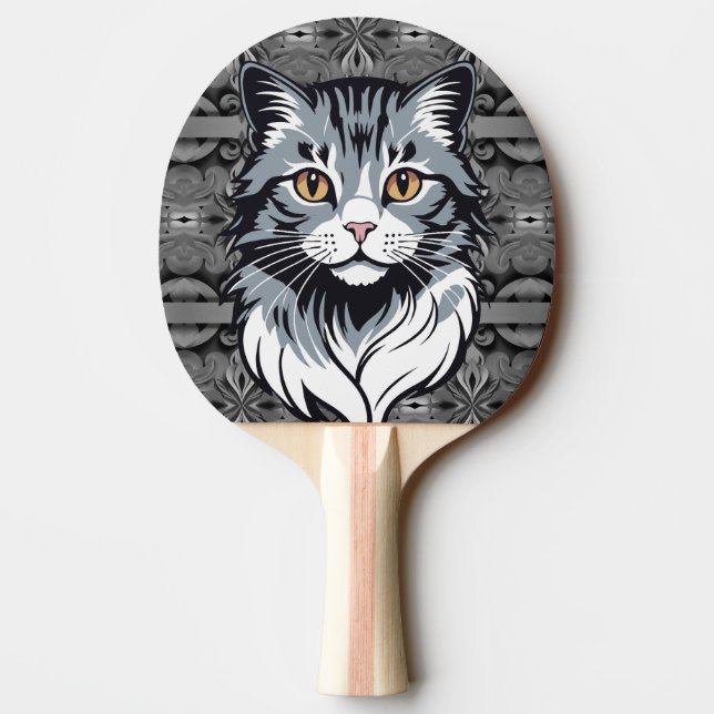 Raquete De Ping Pong Gato (Verso)