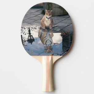 Raquete De Ping Pong Gato espelho