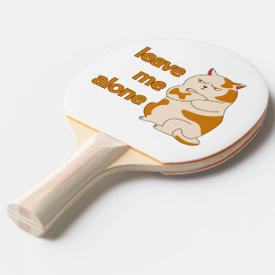 Raquete De Ping Pong Gato gordo me deixa em paz