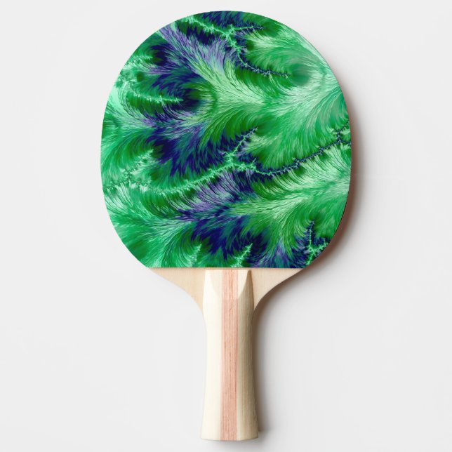 Raquete De Ping Pong ~ GAZE VERDE ~ Fractal Original ~ Ping Pong Pong P (Frente)
