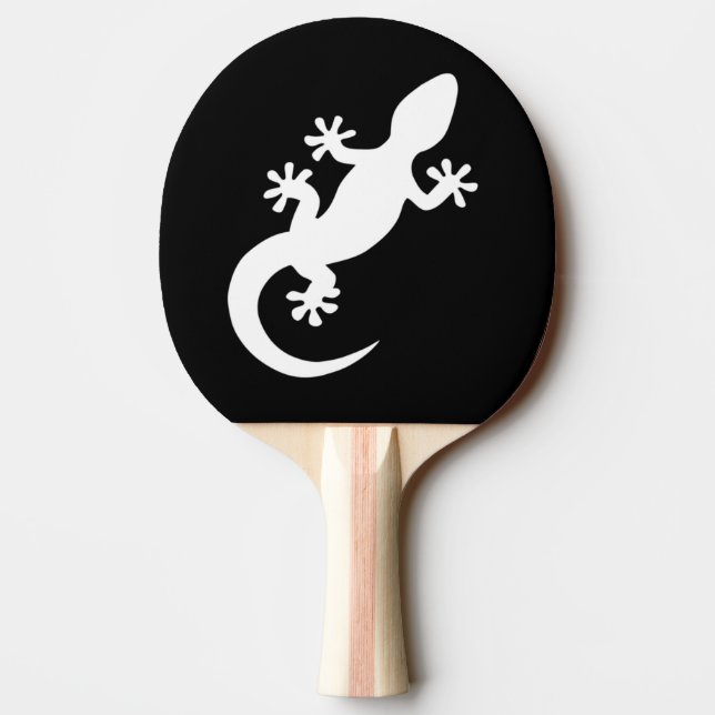 Raquete De Ping Pong Gecko noir et blanc (Verso)