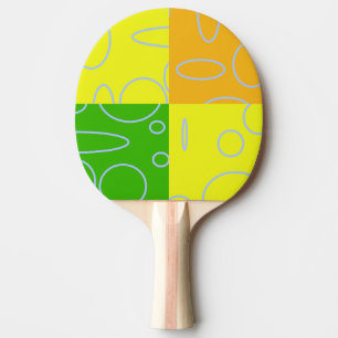 Raquete De Ping Pong Geométrico Moderno