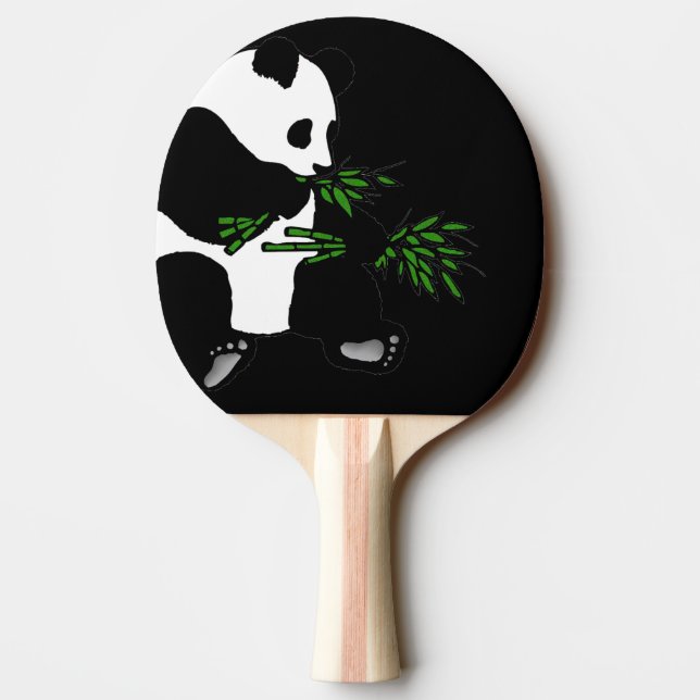 Raquete De Ping Pong Giant Panda Come Bamboo Black (Verso)