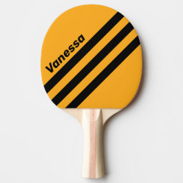 Raquete De Ping Pong Girassol Retro Buzz Três Listras Angulares com Nom