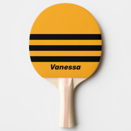 Raquete De Ping Pong Girassol Retro Buzz Três Listras Horizontais com N