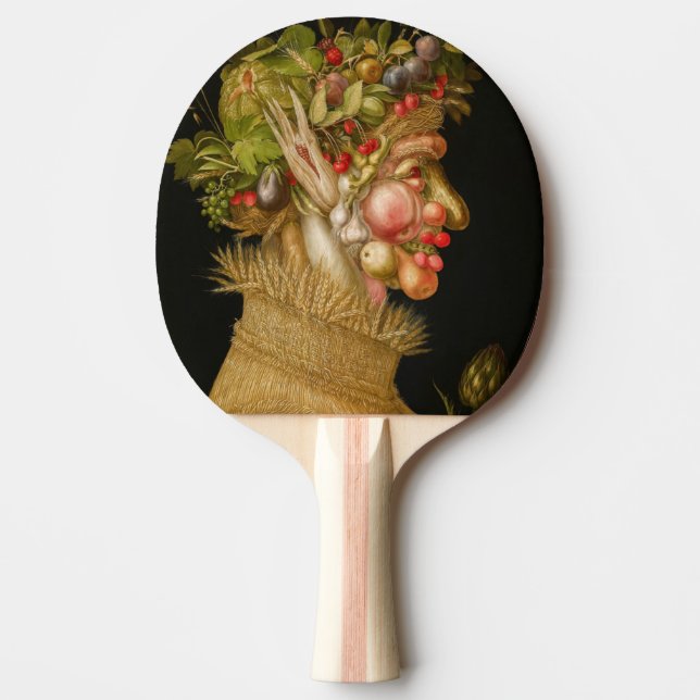 Raquete De Ping Pong Giuseppe Arcimboldo - Verão (Frente)