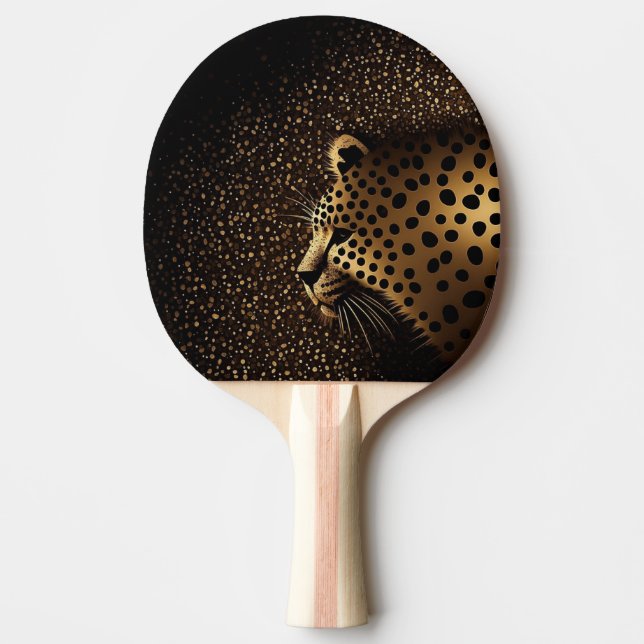 Raquete De Ping Pong Golden Jaguar Pattern           (Frente)