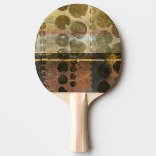 Raquete De Ping Pong Gotas Verdes Circulares