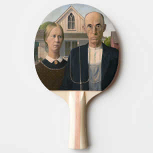 Raquete De Ping Pong Gótico Americano: Vida Rural Pobre Agricultor Rura