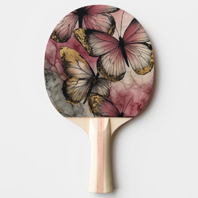 Raquete De Ping Pong Graça de borboleta (Frente)