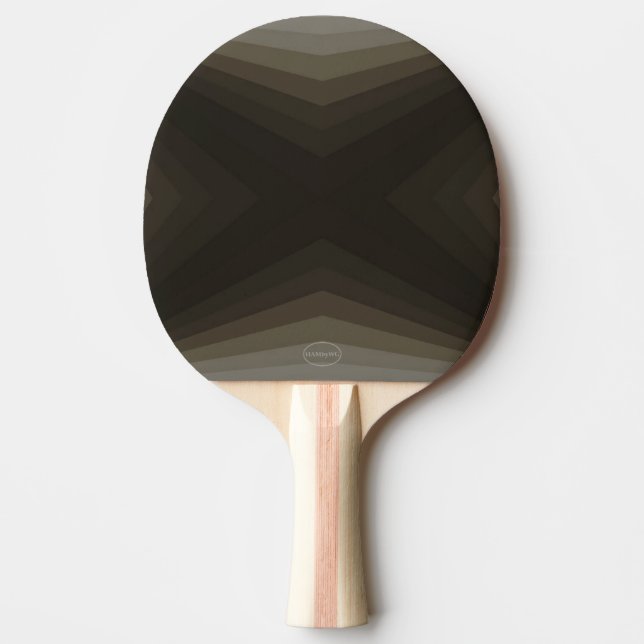 Raquete de ping pong - Gradiente castanho taupe -  (Frente)