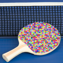 Raquete De Ping Pong Gráfico Colorido Padrões de Papel Padrão de 2 Lado