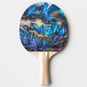 Raquete De Ping Pong Grafite de cor de água legal