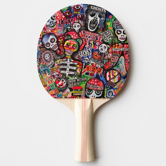 Raquete De Ping Pong Grafite não se encaixa no pino do pino de ping por (Frente)