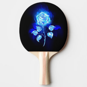 Raquete De Ping Pong Gravação de Rosa Azul