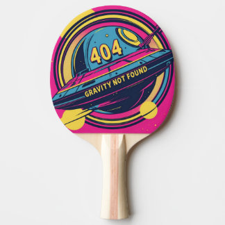 Raquete De Ping Pong Gravidade 404 Não Encontrada - Arte Pop de Espaço