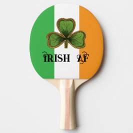 Raquete De Ping Pong Green Vintage Shamrock Irish AF St Patrick's Day