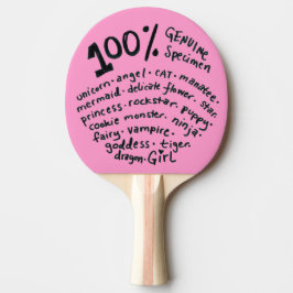 Raquete De Ping Pong Grelha Genuína Ping Pong Paddle
