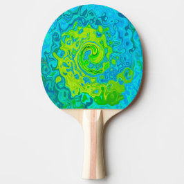 Raquete De Ping Pong Groovy Chartreuse e Aquamarine