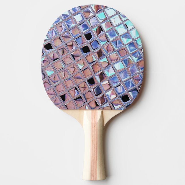 Raquete De Ping Pong Groovy Disco Ball Mirror Ball Globe (Frente)