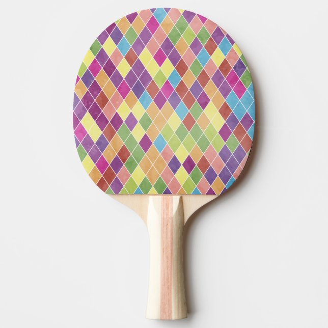 Raquete De Ping Pong Grunge Harlequin (Frente)