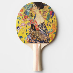 Raquete De Ping Pong Gustav Klimt Lady with Fan