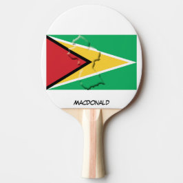 Raquete De Ping Pong GUYANA FLAG & MAP Personalizado