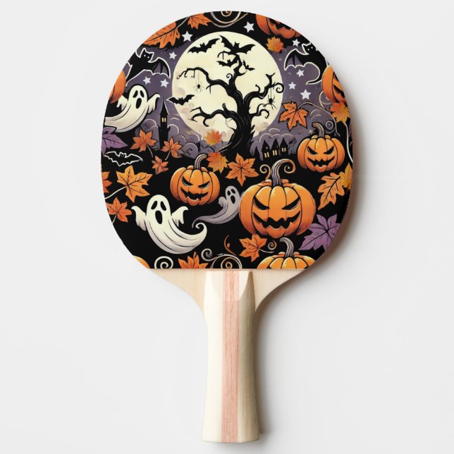 Raquete De Ping Pong Halloween/outono/outono (Frente)