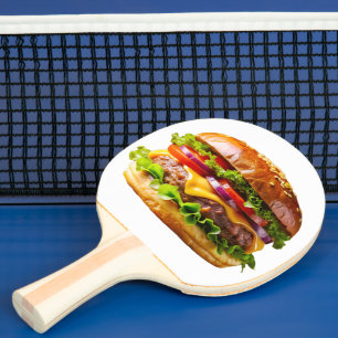 Raquete De Ping Pong Hambúrguer de SlipperyJoe's apetitoso crocante ba