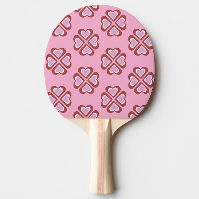 Raquete De Ping Pong Hearts pattern (Frente)