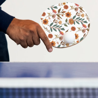 Raquete De Ping Pong Herbstlicher Blütenflor