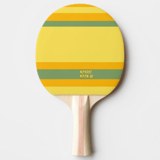 Raquete De Ping Pong Hero Stripes Horizontal Lines Orange Yellow Green