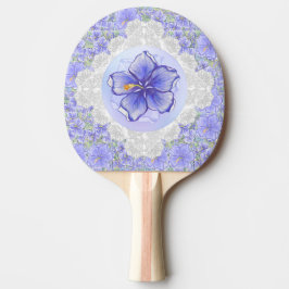 Raquete De Ping Pong Hibiscus & lace BLUE