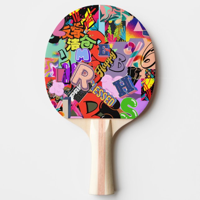 Raquete De Ping Pong Hiphop ping pong  (Frente)