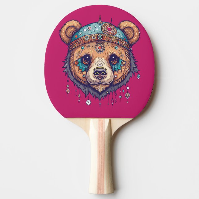 Raquete De Ping Pong Hippie Bear I (Frente)