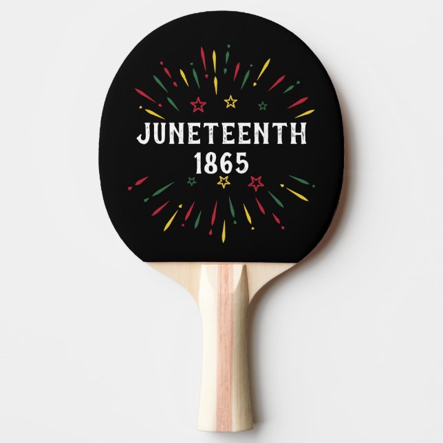 Raquete De Ping Pong História Negra Americana Africana 1865 (Frente)