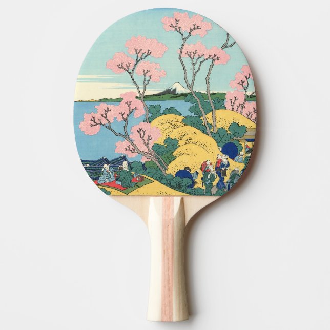 Raquete De Ping Pong Hokusai Fuji de Gotenyama no Tōkaidō (Frente)