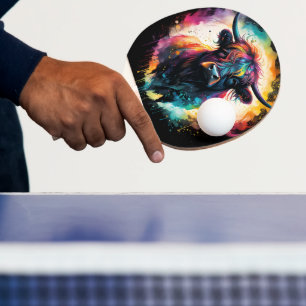 Raquete De Ping Pong Holográfico Espectral Vaca do Planalto,