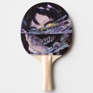 Raquete De Ping Pong Horror Iridescente de Animes: Monstro do Sorriso L
