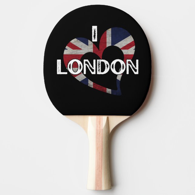 RAQUETE DE PING PONG I LOVE LONDON (Frente)