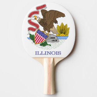 Raquete De Ping Pong Illinois Flag