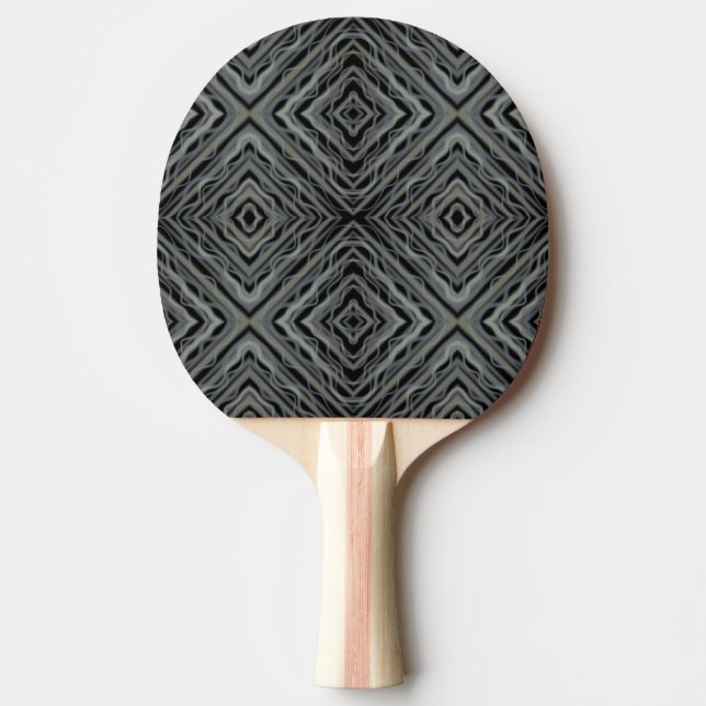 Raquete De Ping Pong Ilustração de Arte Abstrato Moderna de Ritmo Pulsa (Frente)