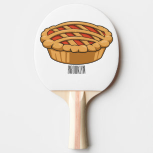 Raquete De Ping Pong Ilustração de desenho animado
