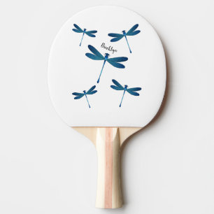 Raquete De Ping Pong Ilustração de desenho animado de Dragonfly