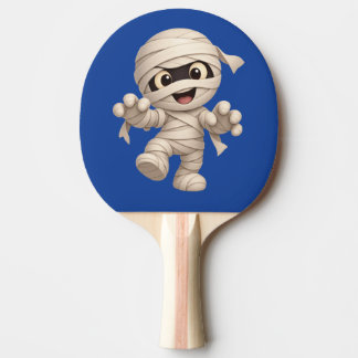 Raquete De Ping Pong Ilustração de desenho animado de Halloween da Mamã