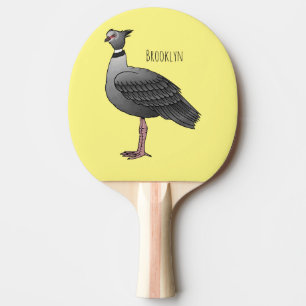Raquete De Ping Pong Ilustração de desenho animado de pássaros no sul