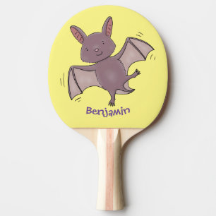 Raquete De Ping Pong Ilustração de desenho animado voador de filhotes