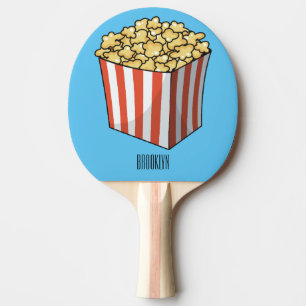 Raquete De Ping Pong Ilustração de desenho de pipoca