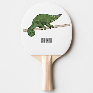 Raquete De Ping Pong Ilustração de desenho do campeão de Jackson
