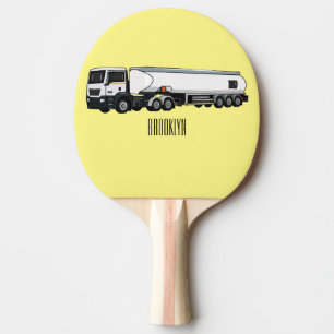 Raquete De Ping Pong Ilustração do desenho animado do transporte de cam